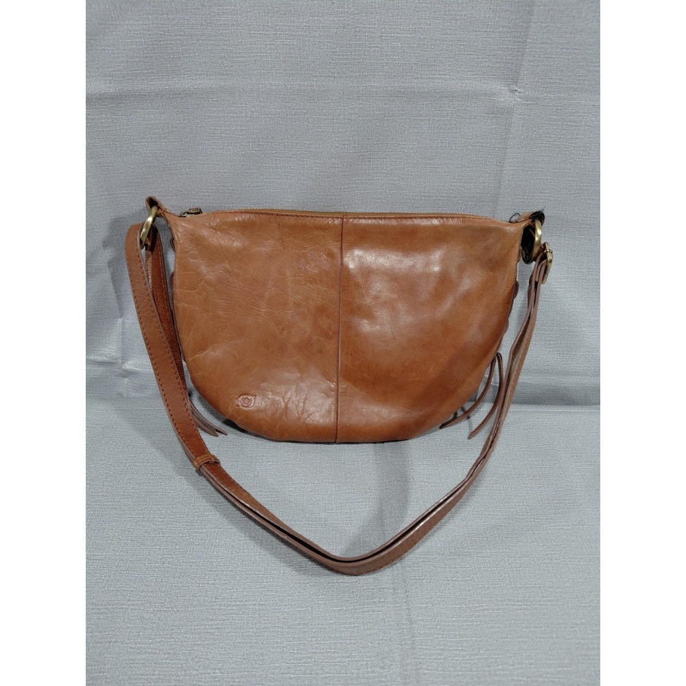 Born Hobo Shoulder Bag Brown Adjustable Strap Lace Up Sides